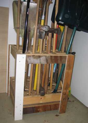 Finished tool rack